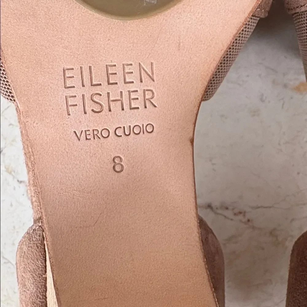 Eileen Fisher Hilly Suede d'Orsay Pumps Heels - Picture 9 of 9